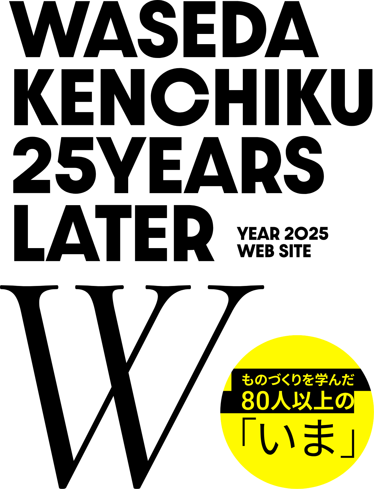 WASEDA KENCHIKU 25YEARS LATER W ものづくりを学んだ80人以上の「いま」